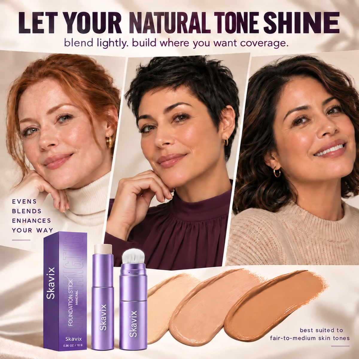 Skavix™ Changing Foundation Stick The Stick That Makes Mature Skin Glow Again