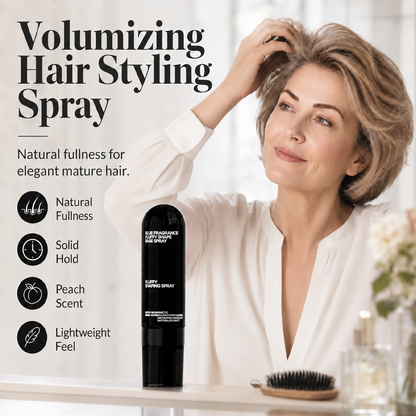 Fluffy Hair Shaping Spray, Long Lasting Peach Scent Volumizing Hair Mist for All-Day Hold