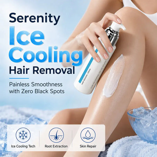 Serenity Ice-Cooling Hair Removal Cream ❄️ Smooth, Soft Skin ✨